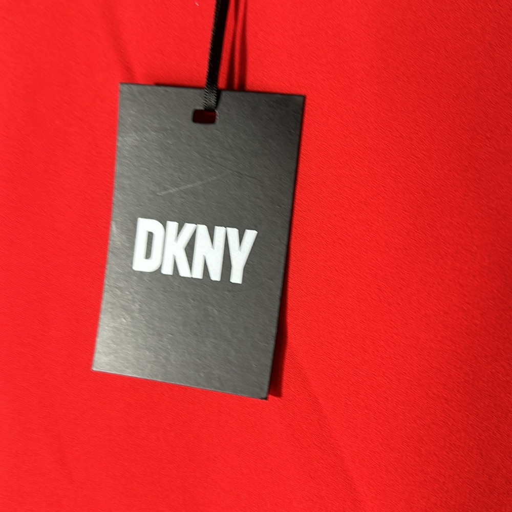 Cape Blouse DKNY Crewneck Smocked-Cuff Size XL - Picture 9 of 9